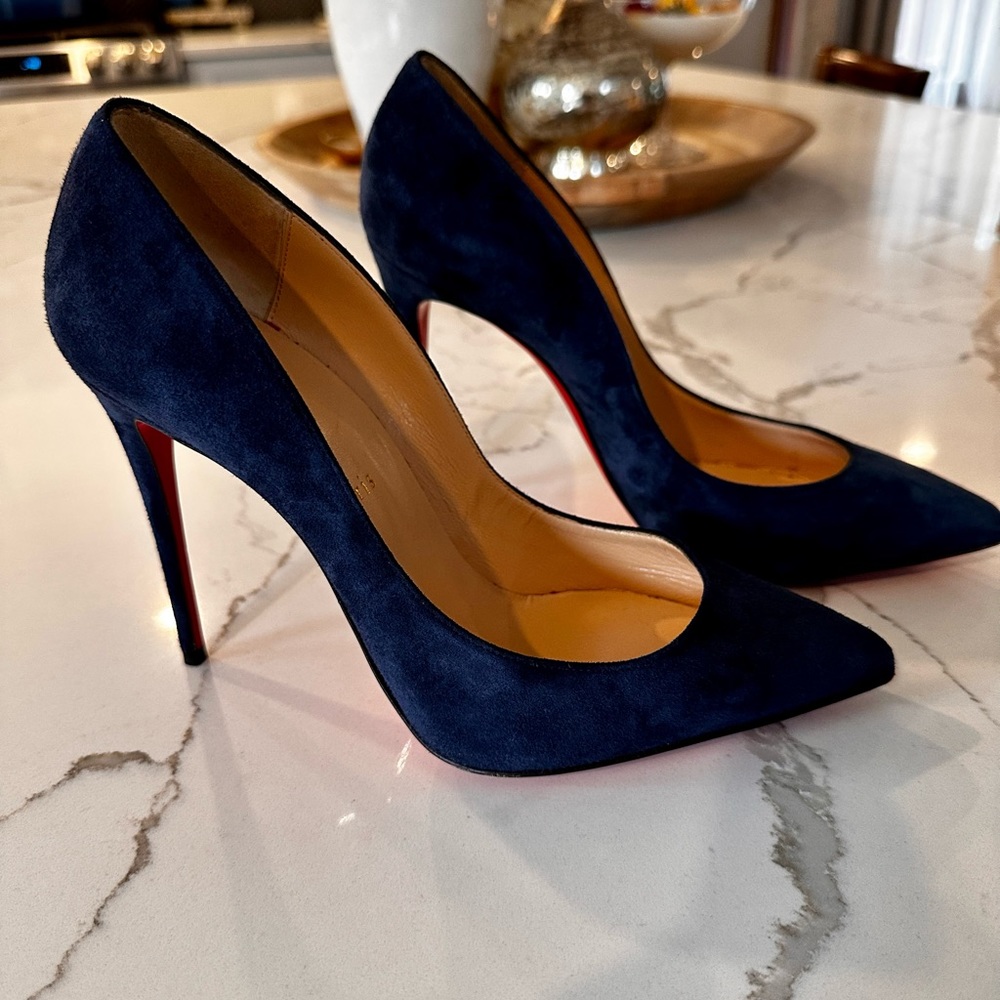 Christian Loubotin heels - Navy